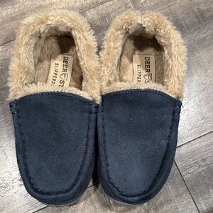 Deer Stags Slipperooz Lil Spun Cozy Moccasin Boys' Youth Slipper Size 11